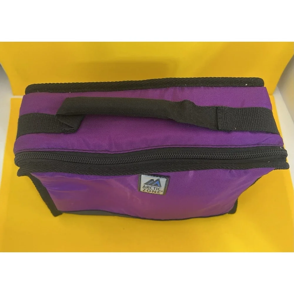 Artic Zone Purple Insulated Lunch Bag With Food Container‎ Soft Sided 10